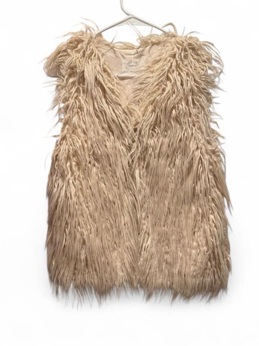Zara Beige Faux Fur Vest for Kids